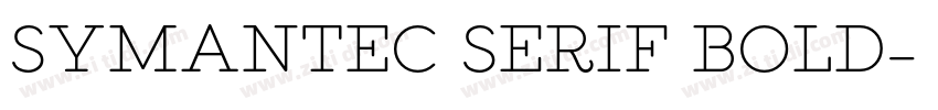 Symantec Serif Bold字体转换